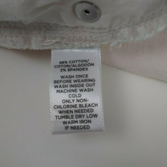 Loft Womens 29/8T 32x29 Light Pink Jeans Curvy Crop Cuffed Stretch Denim Casual - Picture 9 of 12